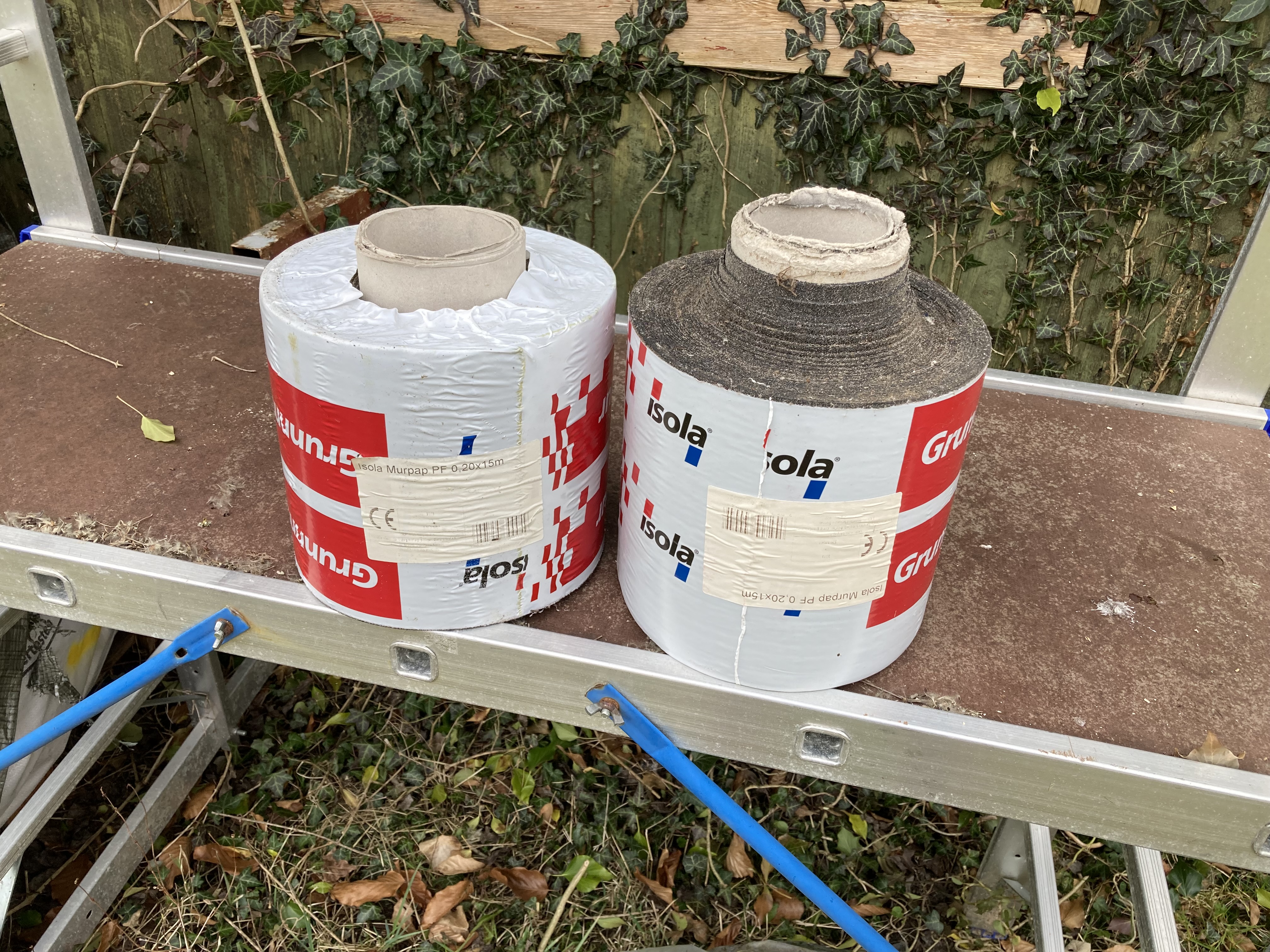 2 ruller murer pap - 0,2x15m